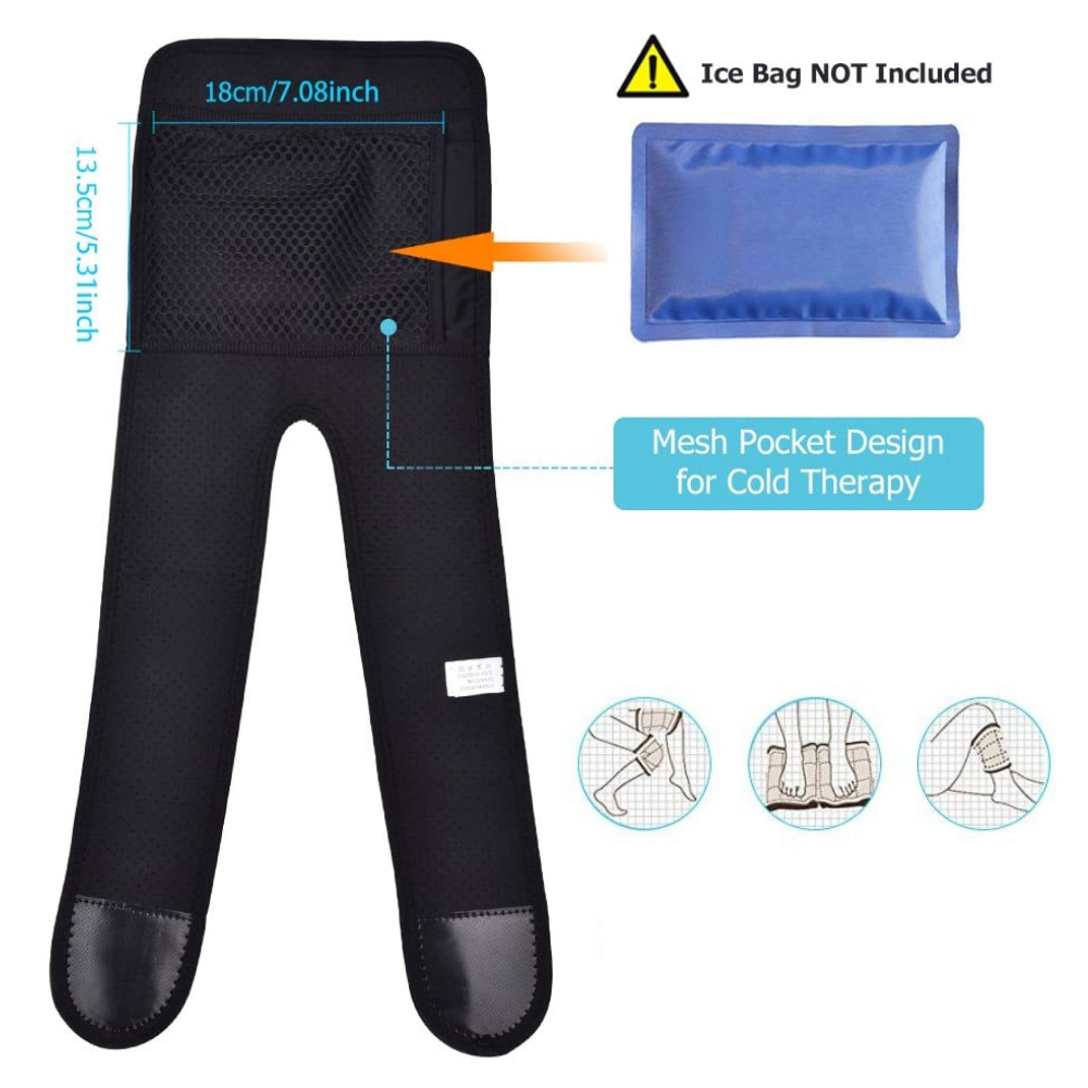 Adjustable Corded Heat Therapy Knee Joint Wrap Brace